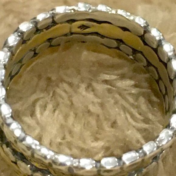 SILPADA Two Tone Sterling Silver Gold Tone Brass Stacked Ring Made In Israel - Picture 15 of 16